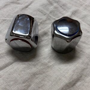 Chrome Star-Shaped Knobs just the knobs